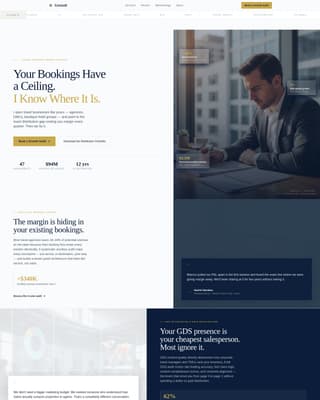 Travel Consulting Specialist Booking Website Template