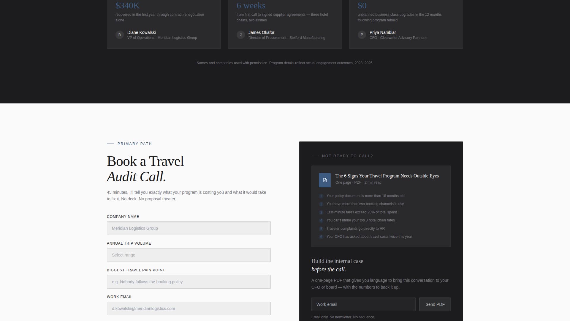 Navigate — Premium Travel Advisor Landing Page Template