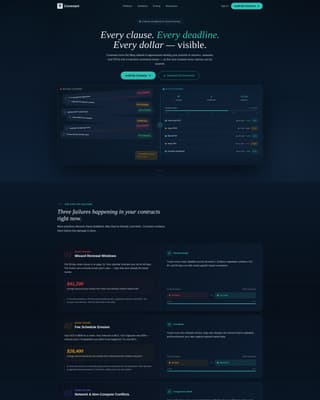 Covenant - Powerful Dental Contract Landing Page Template