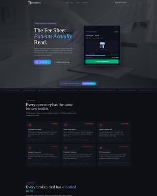 DentalMenu - Precision Treatment Landing Page Template