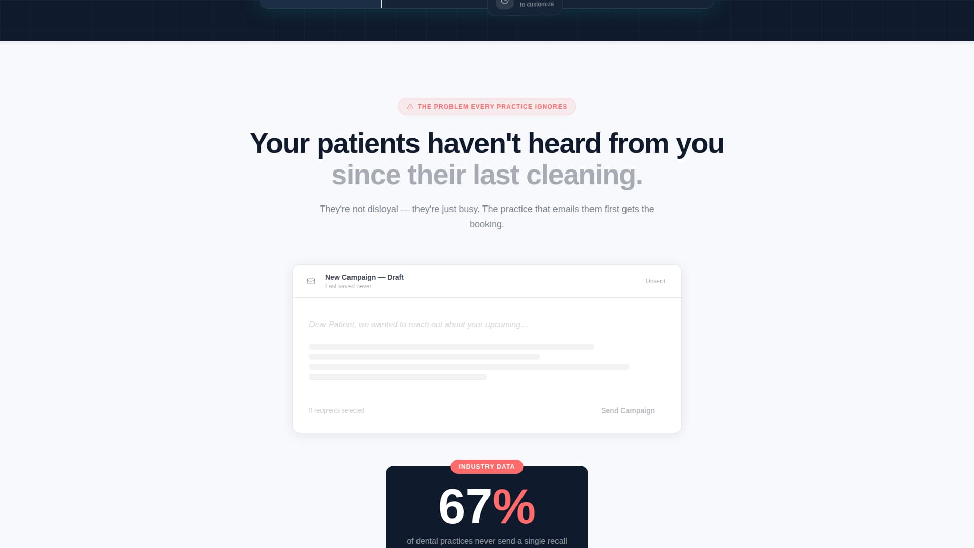 Dispatch - Powerful Dental Landing Page Template