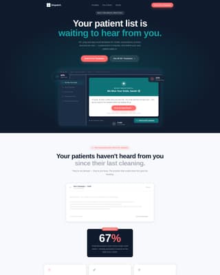 Dispatch - Powerful Dental Landing Page Template