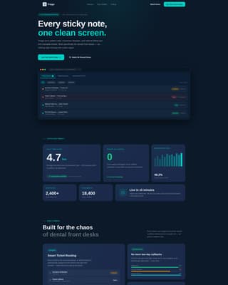 Triage - Powerful Dental Software Landing Page Template