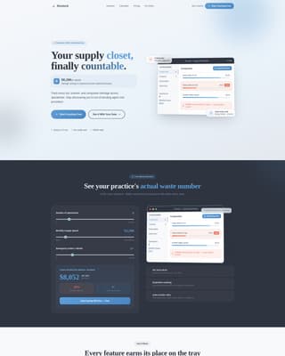 Restock - Intelligent Dental Inventory Landing Page Template