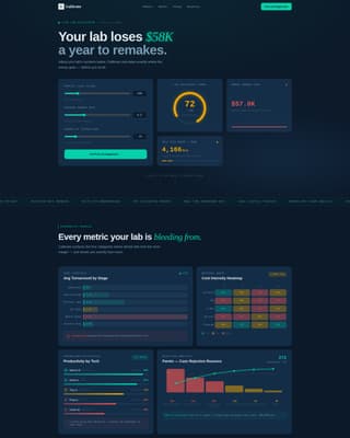 Calibrate - Powerful Dentallab Landing Page Template