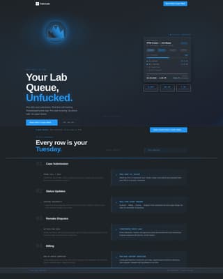 Fabricate - Precision Dental Lab Landing Page Template