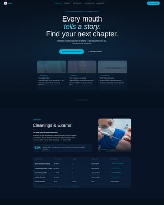 Floss - Precision Dental Landing Page Template
