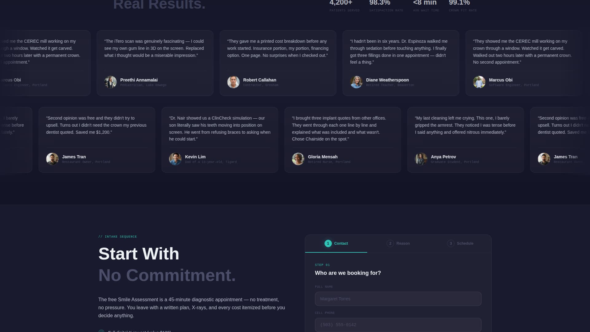 Modern Dental Clinic Dashboard Website Template