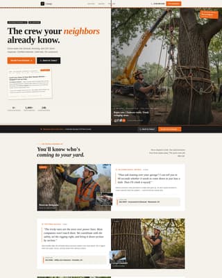Canopy — Certified Woodland Specialist Landing Page Template