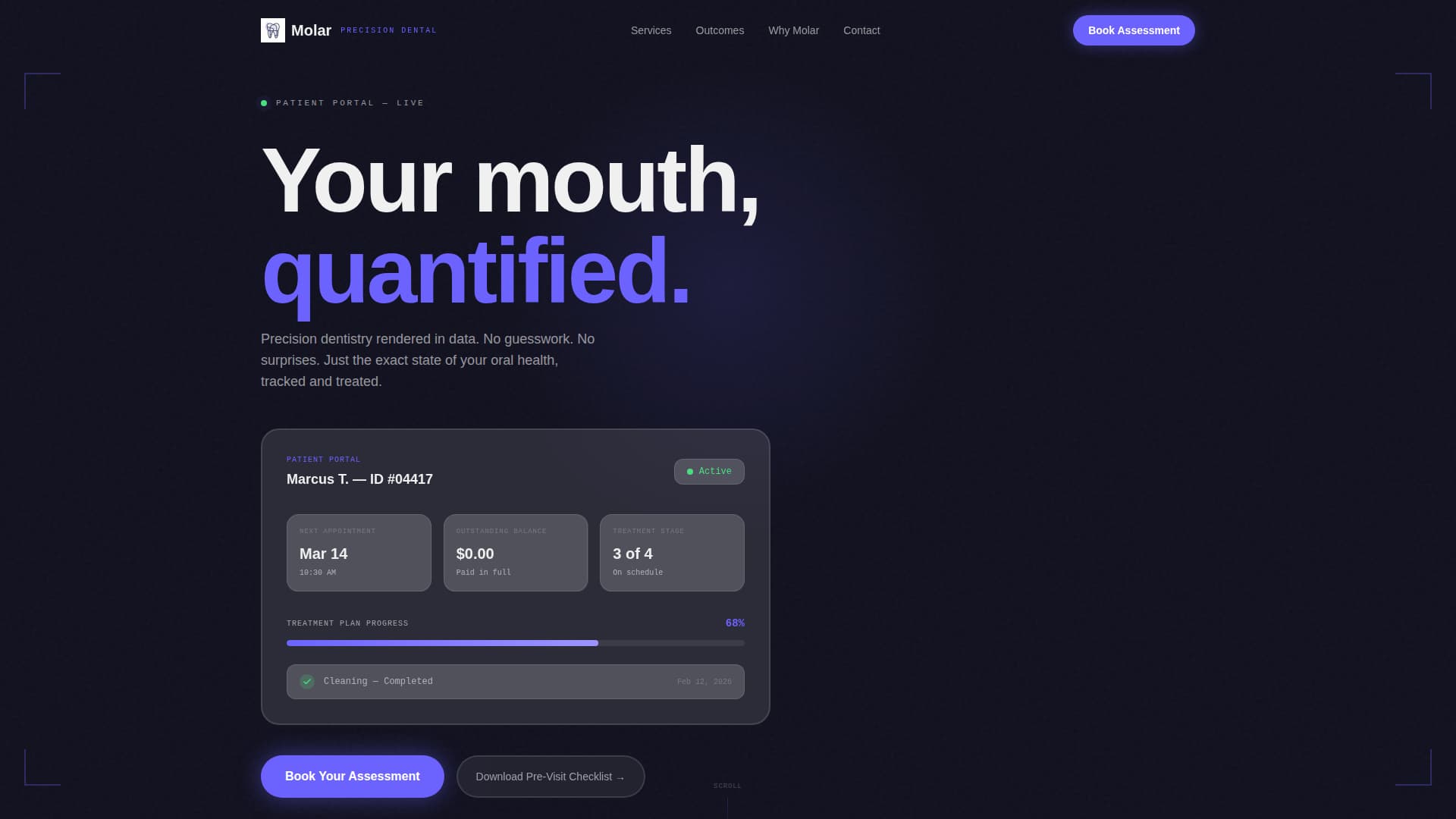 Premium Dental Practice Proof-First Website Template