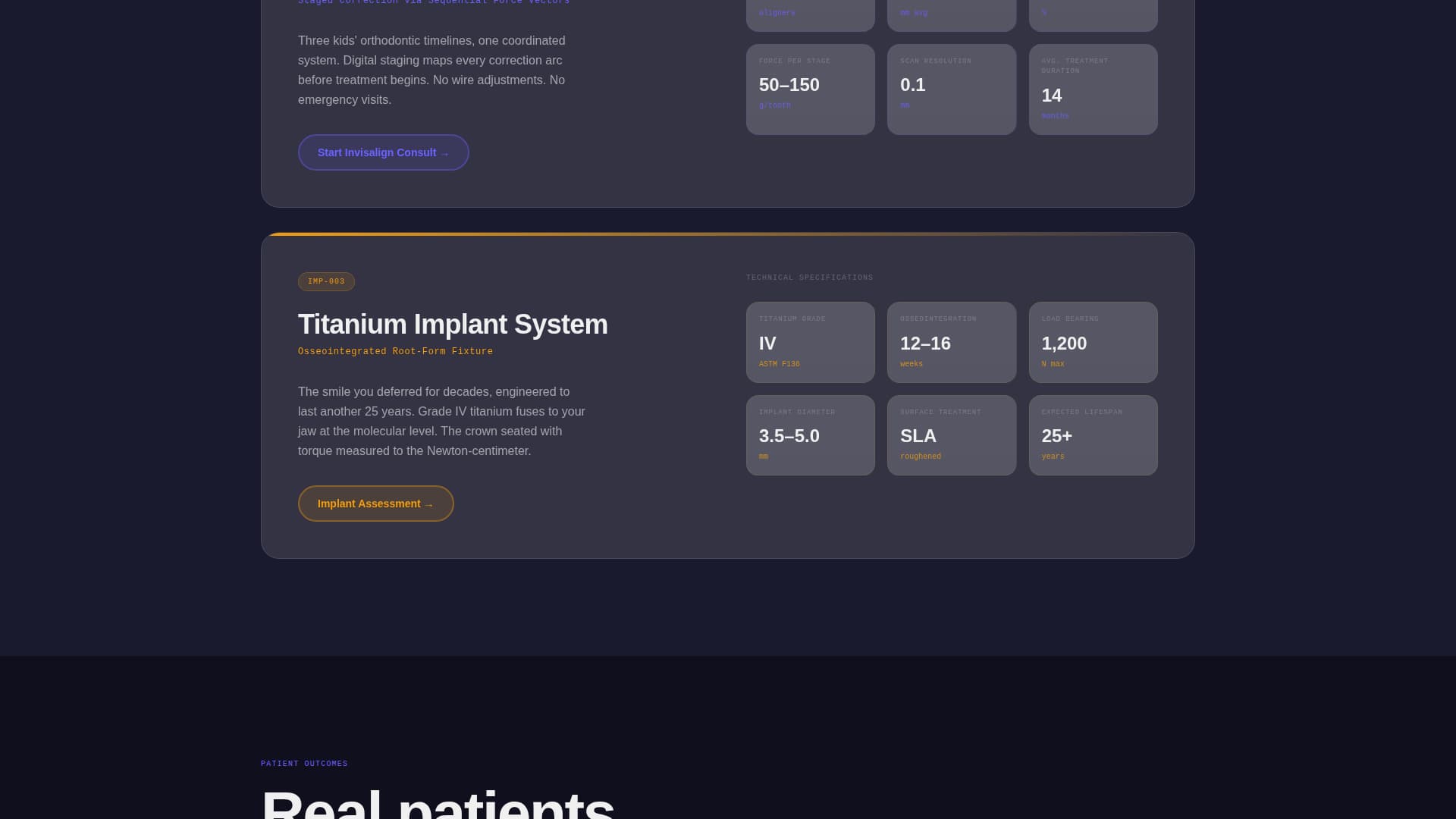 Premium Dental Practice Proof-First Website Template