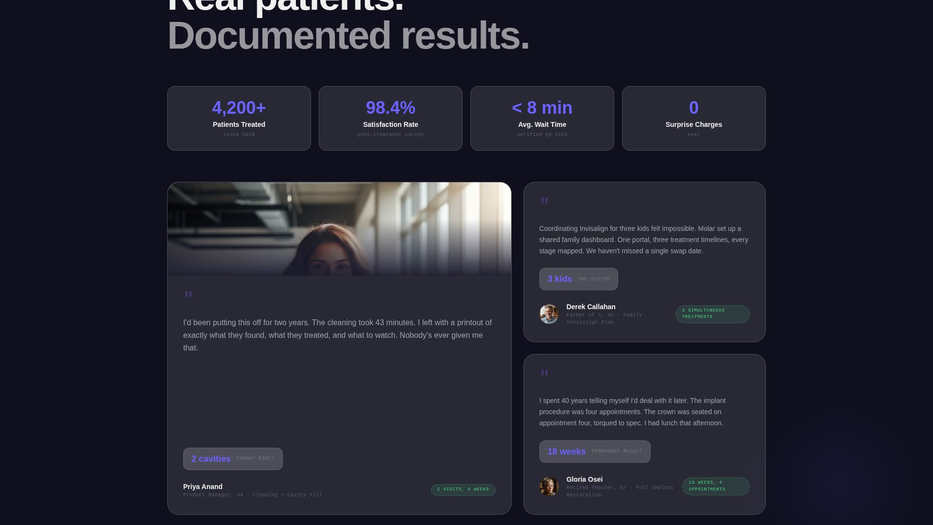 Premium Dental Practice Proof-First Website Template