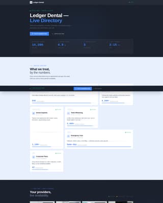 Dental Office Real-Time Availability Website Template