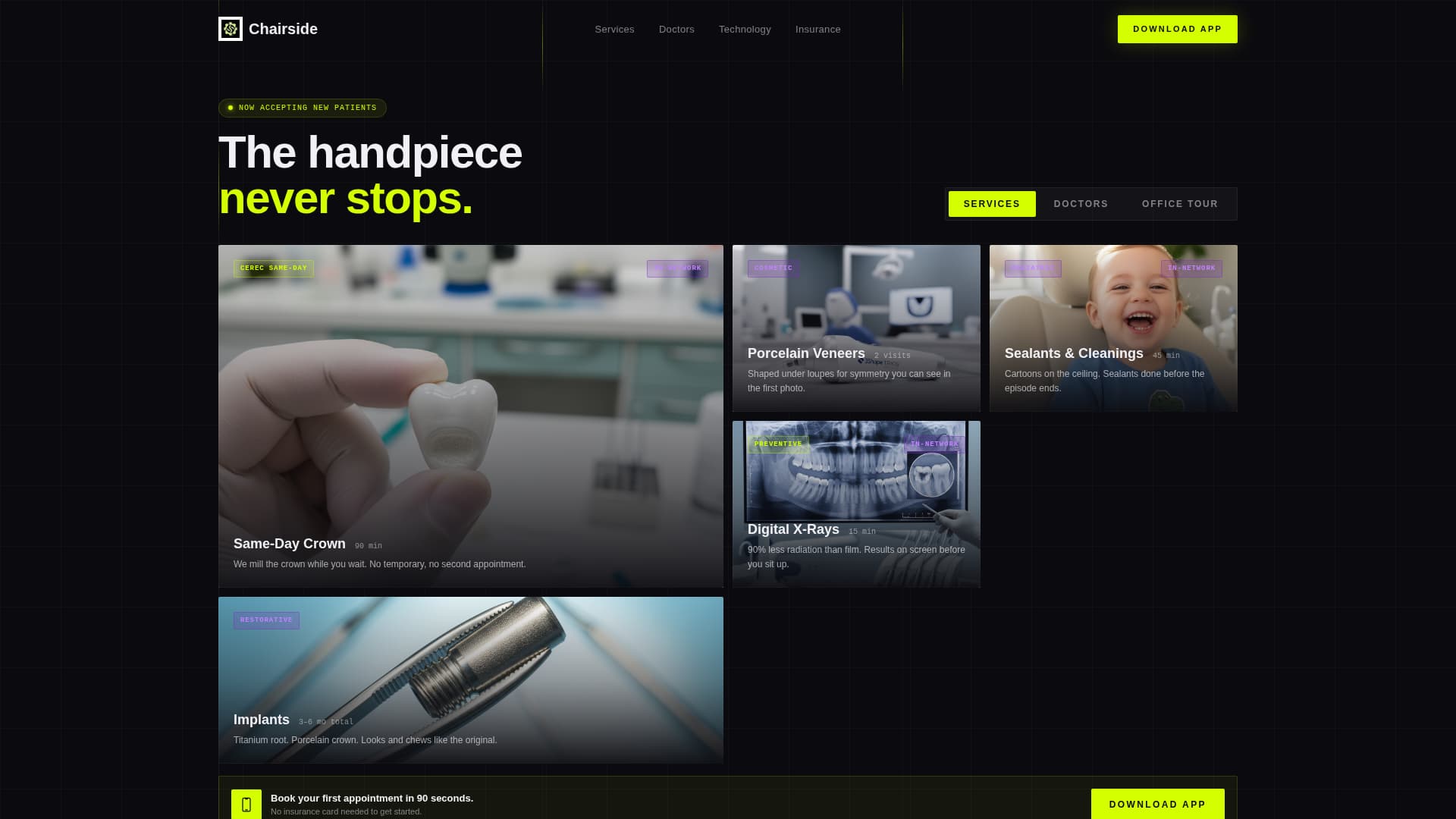 Modern Dental Team & Credentials Showcase Website Template