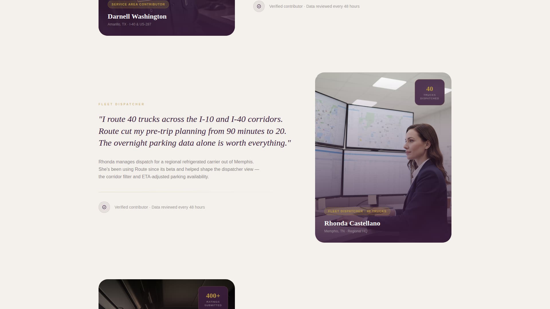 Truck Driver Pricing Website Template