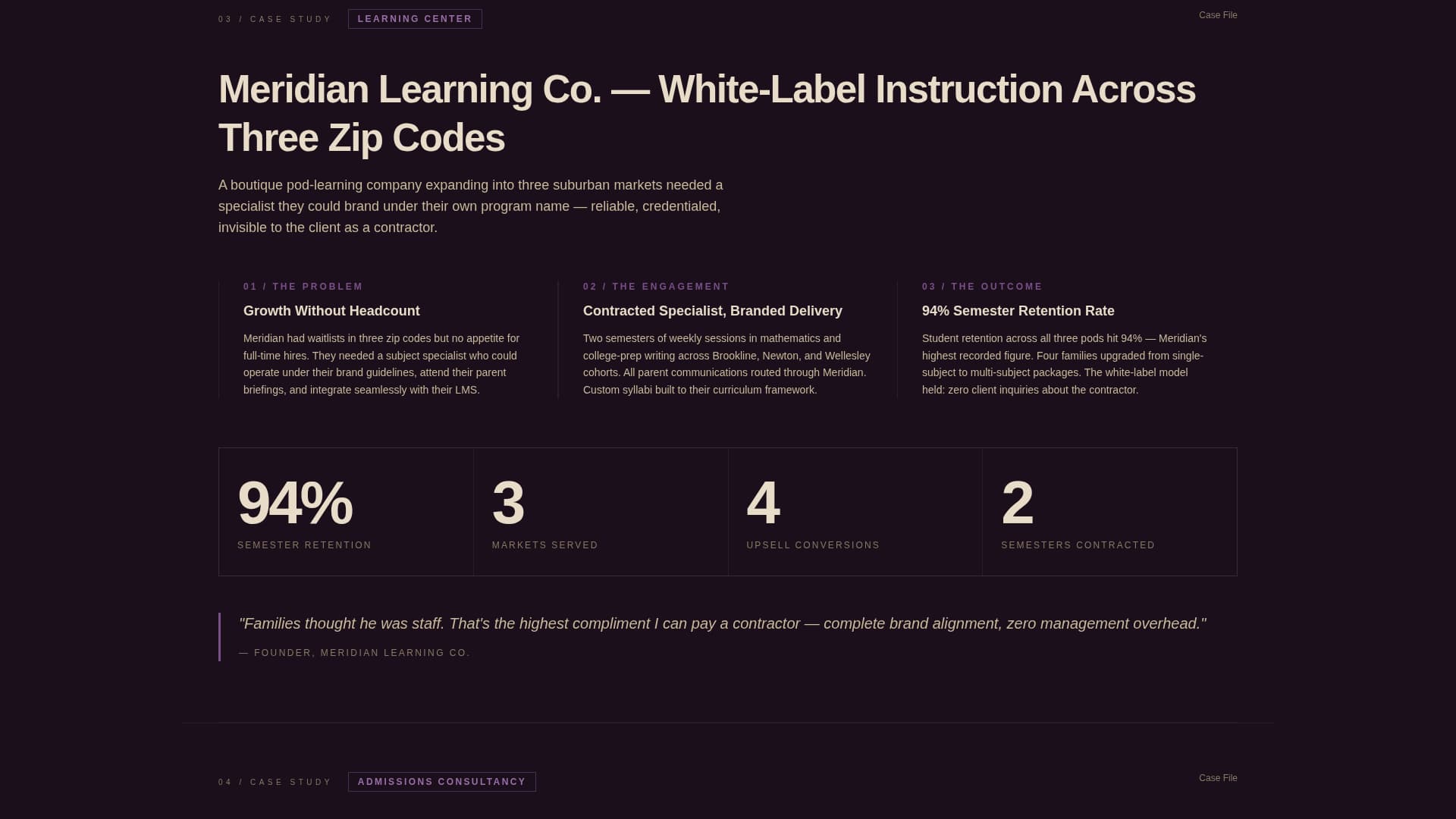 Tutor Portfolio Website Template