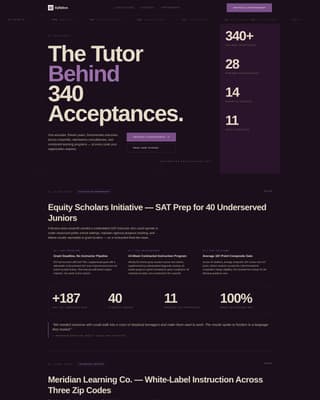 Tutor Portfolio Website Template