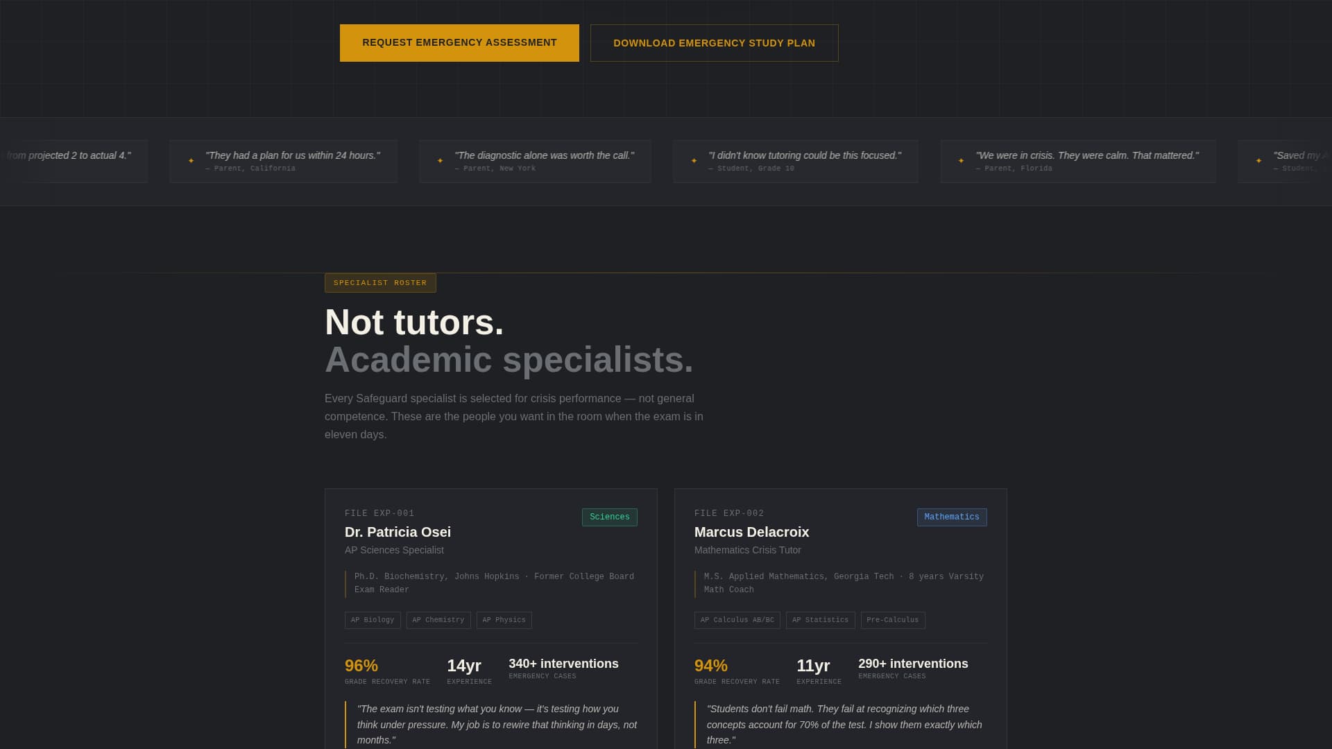 Tutoring Center Marketing Professional Website Template