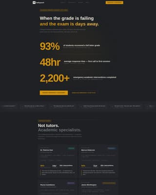 Tutoring Center Marketing Professional Website Template