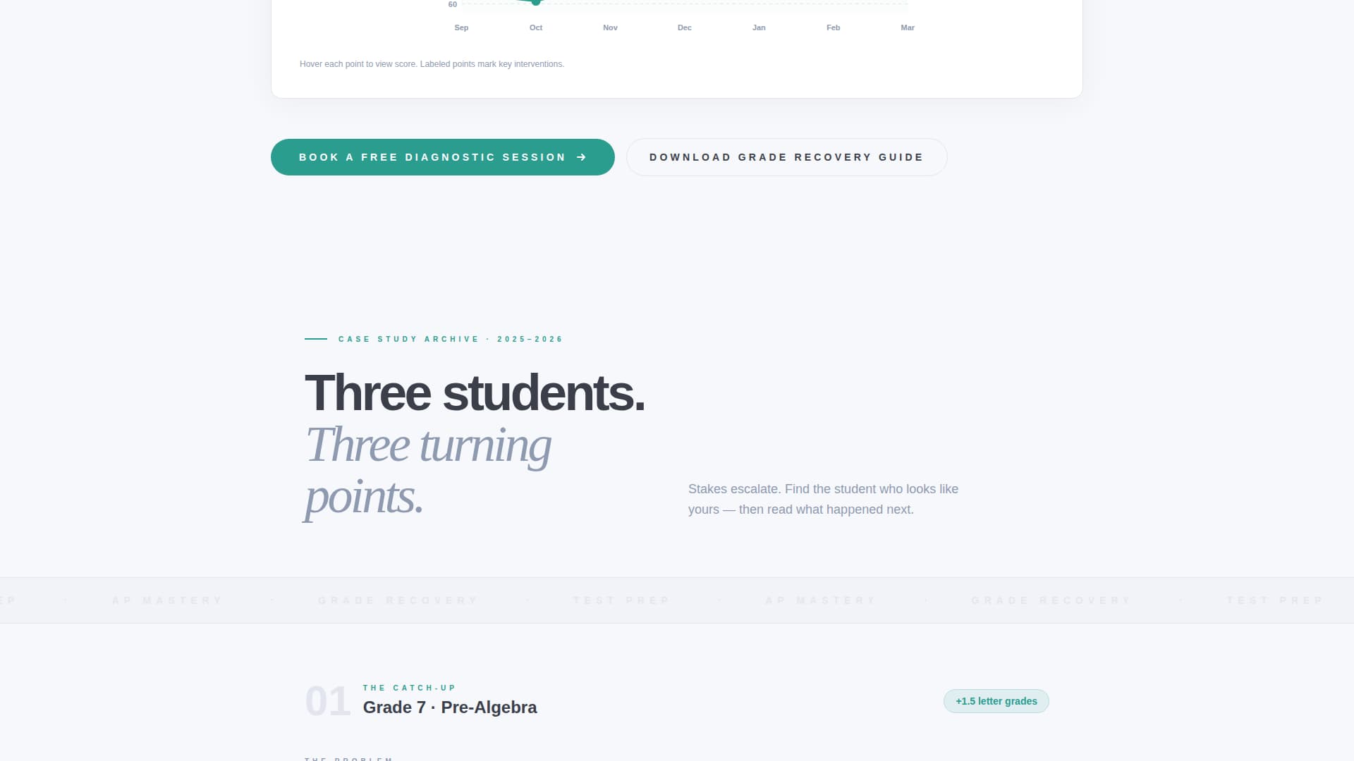 Tutoring Center Marketing Booking Website Template