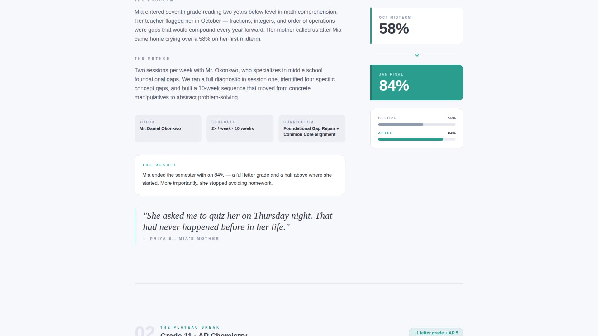 Tutoring Center Marketing Booking Website Template