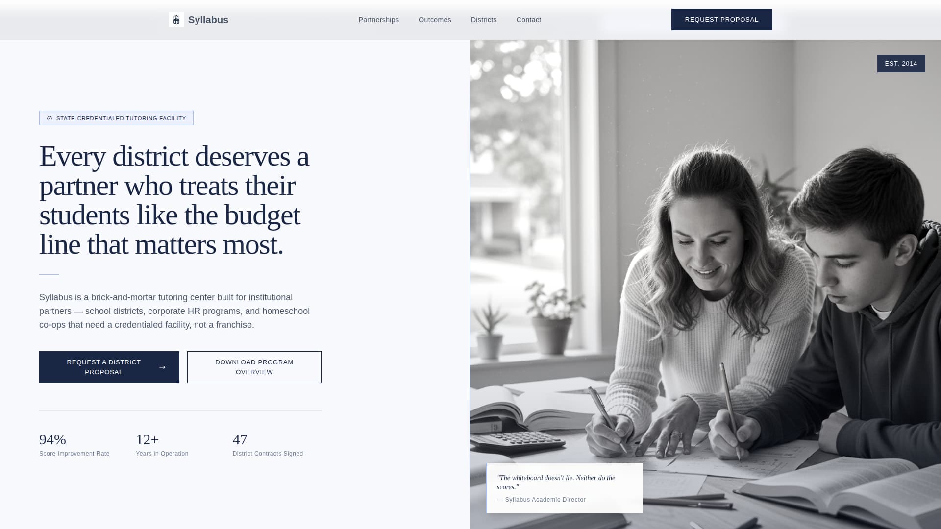 Tutoring Center Marketing Directory Website Template