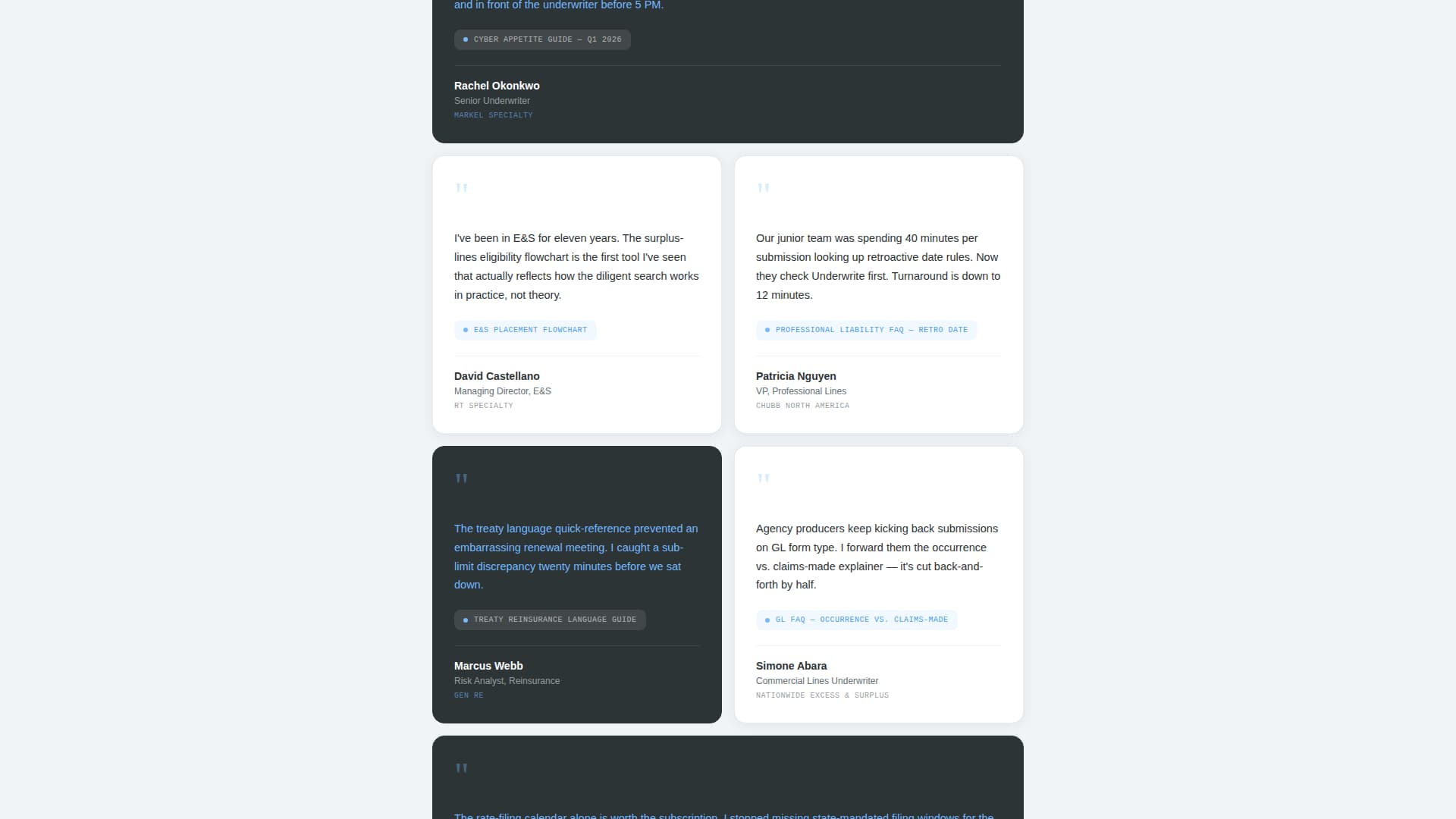 Underwriter Booking Website Template