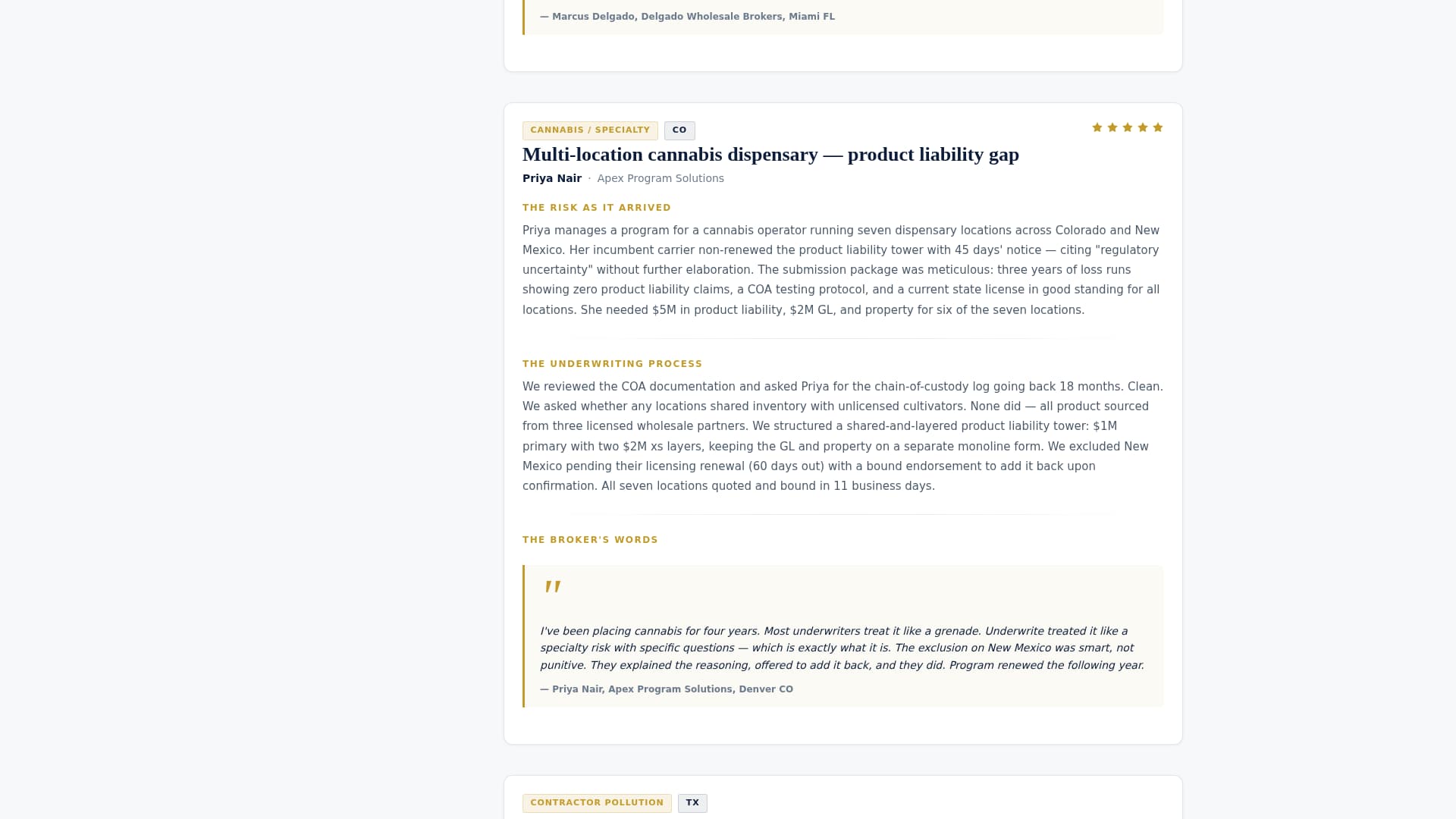 Underwriter Reviews Website Template