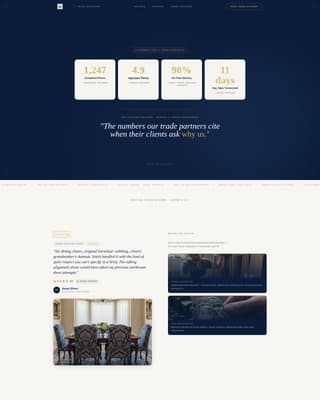 Upholsterer Business Reviews Website Template