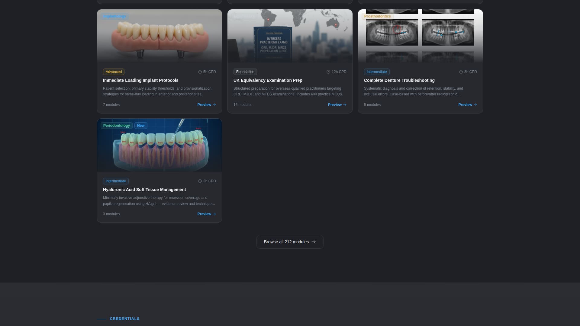 Curricula - Precision Dental Landing Page Template
