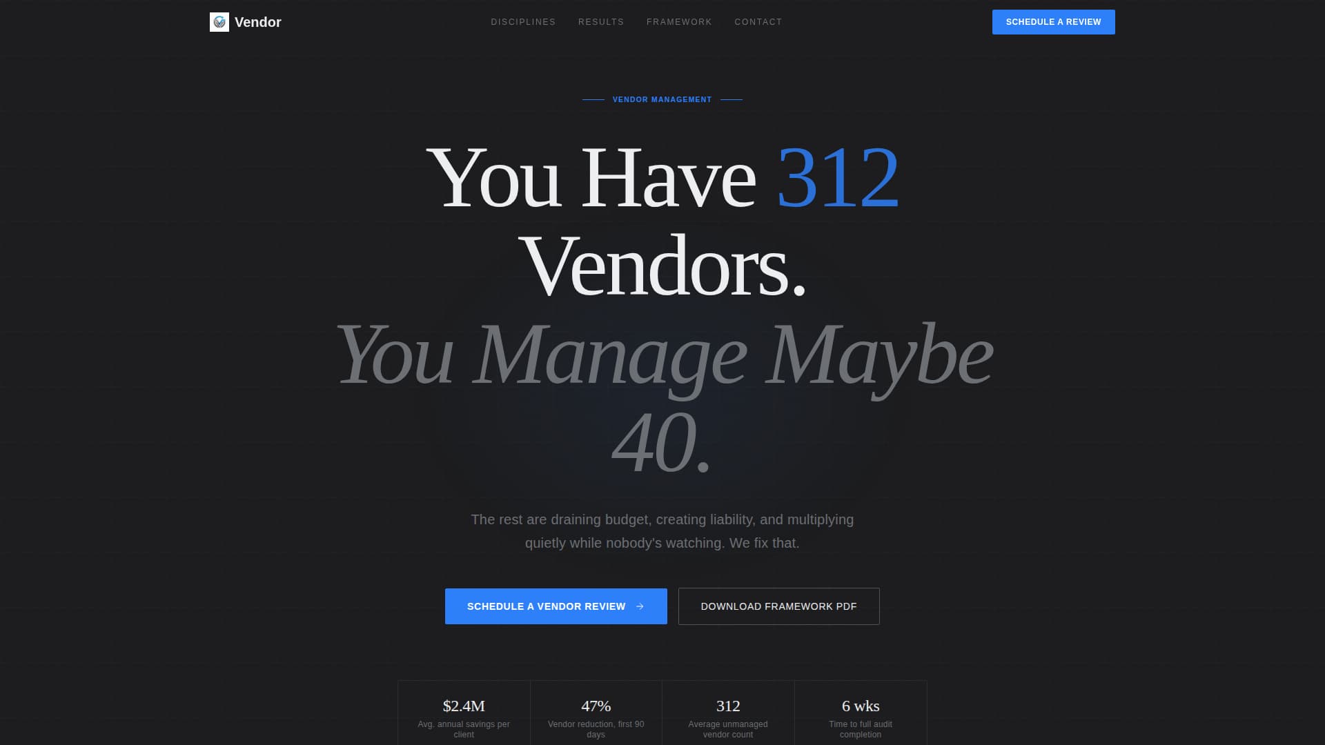 Supply Chain & Procurement Booking Website Template