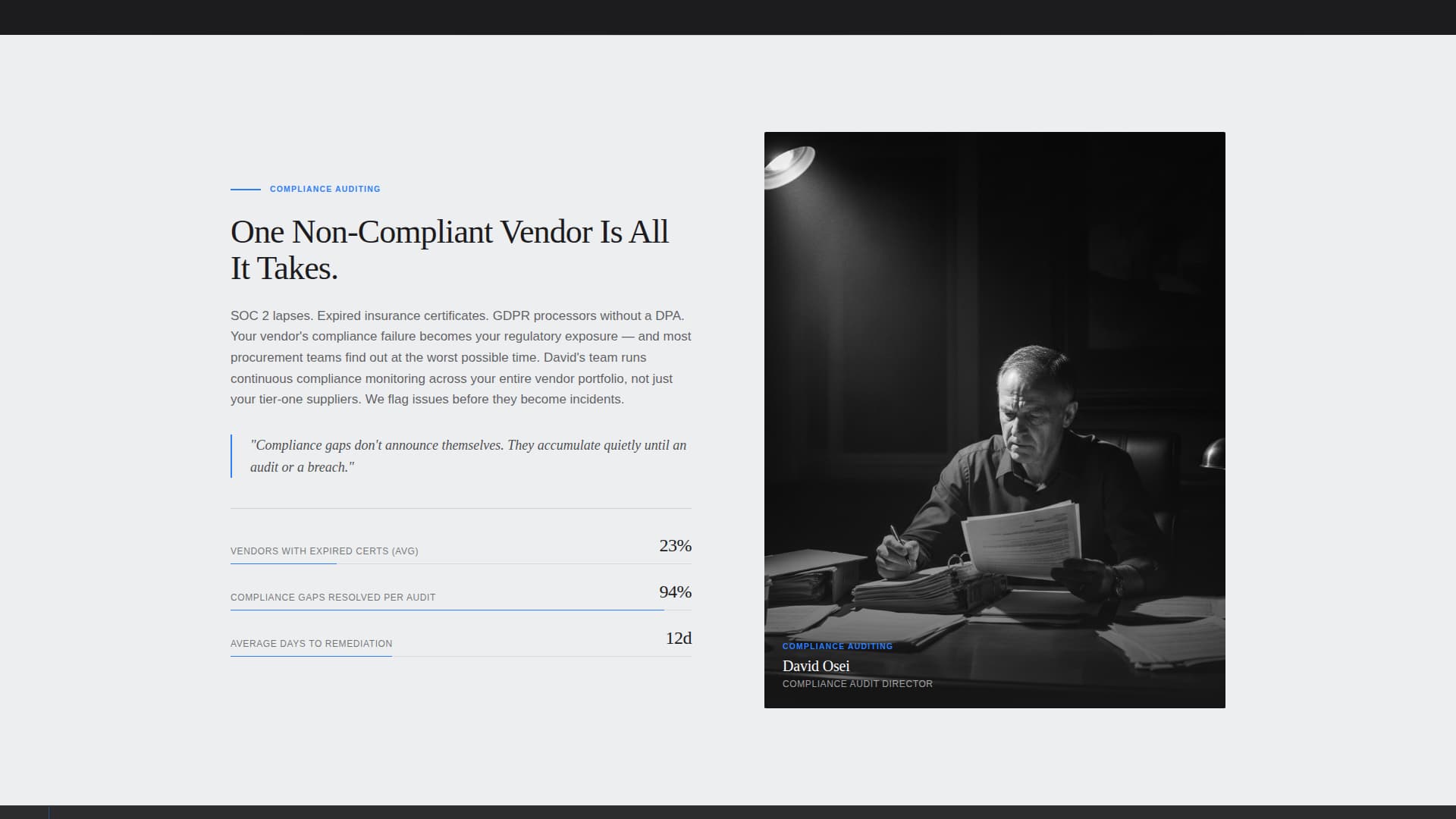 Supply Chain & Procurement Booking Website Template