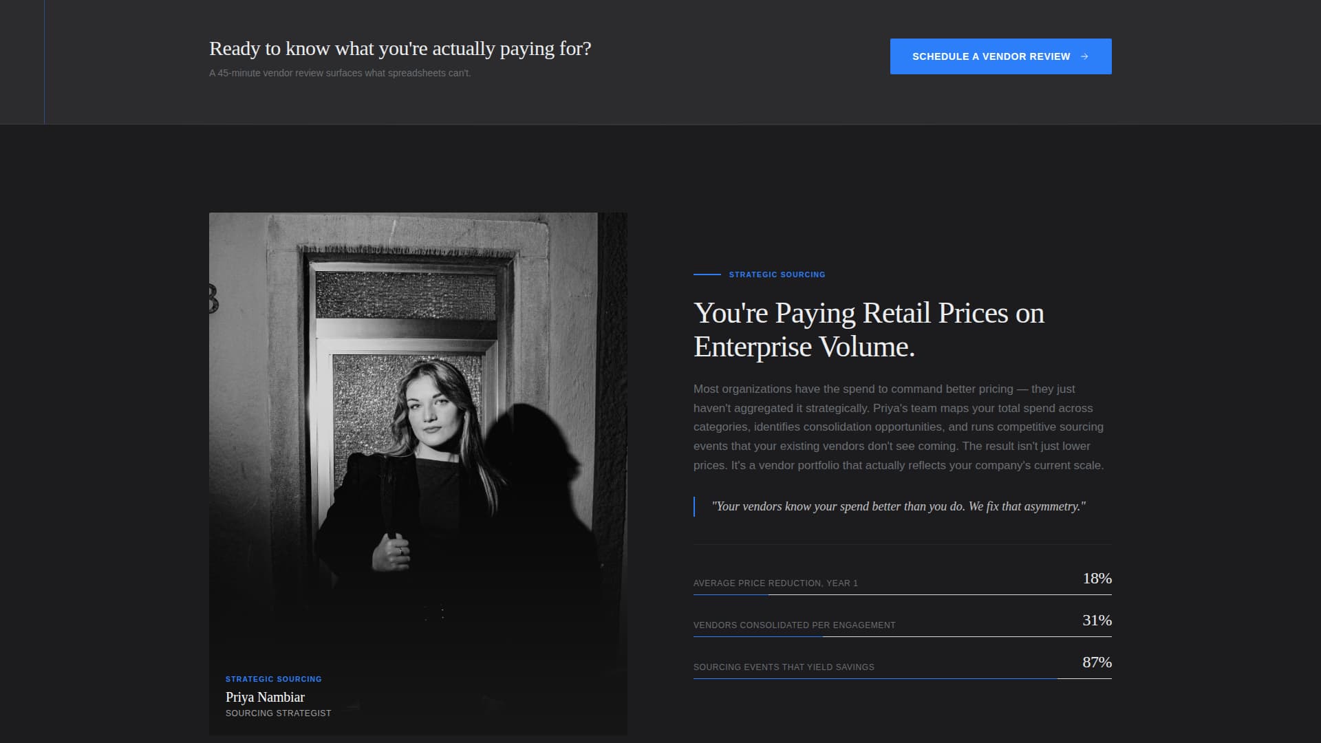 Supply Chain & Procurement Booking Website Template