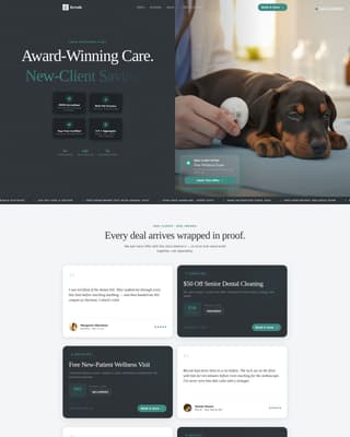 Veterinary Clinic Marketing Specialist Booking Website Template