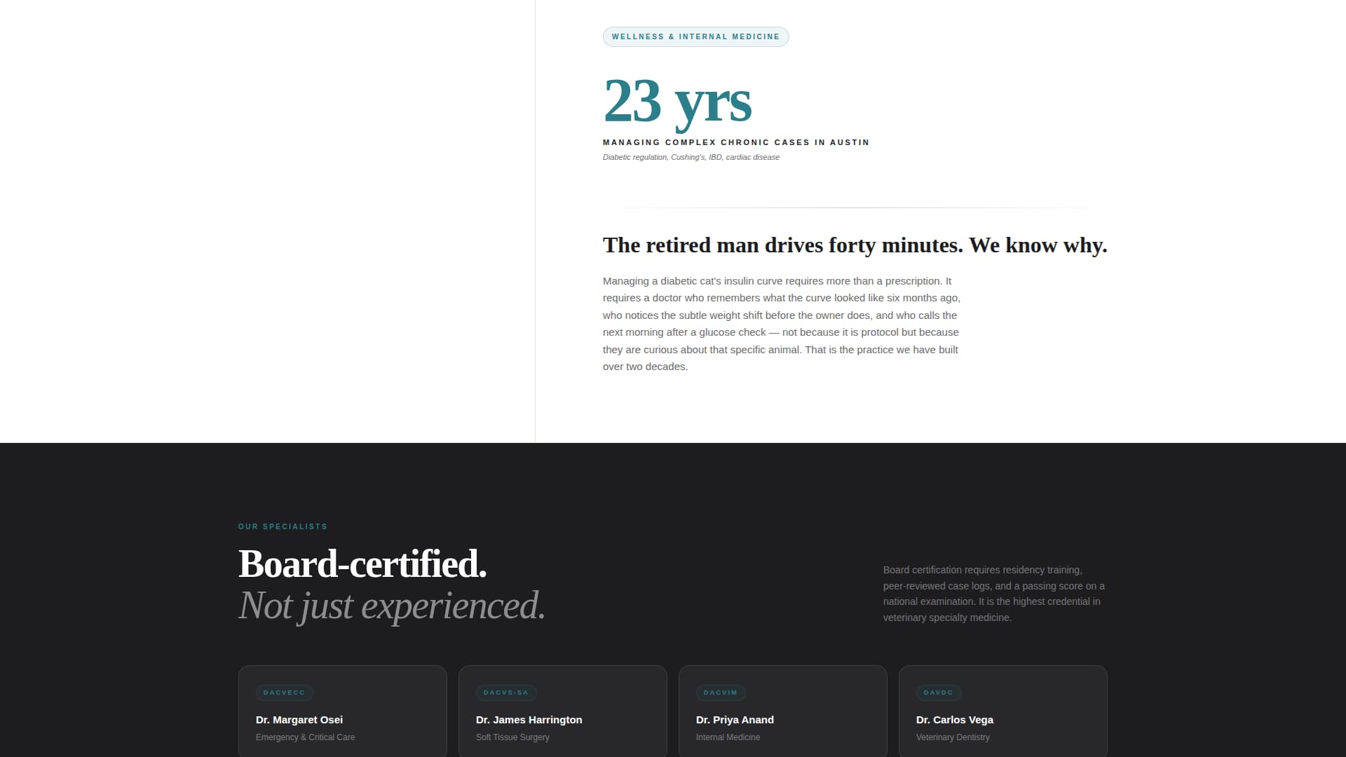 Triage — Certified Veterinary Care Landing Page Template