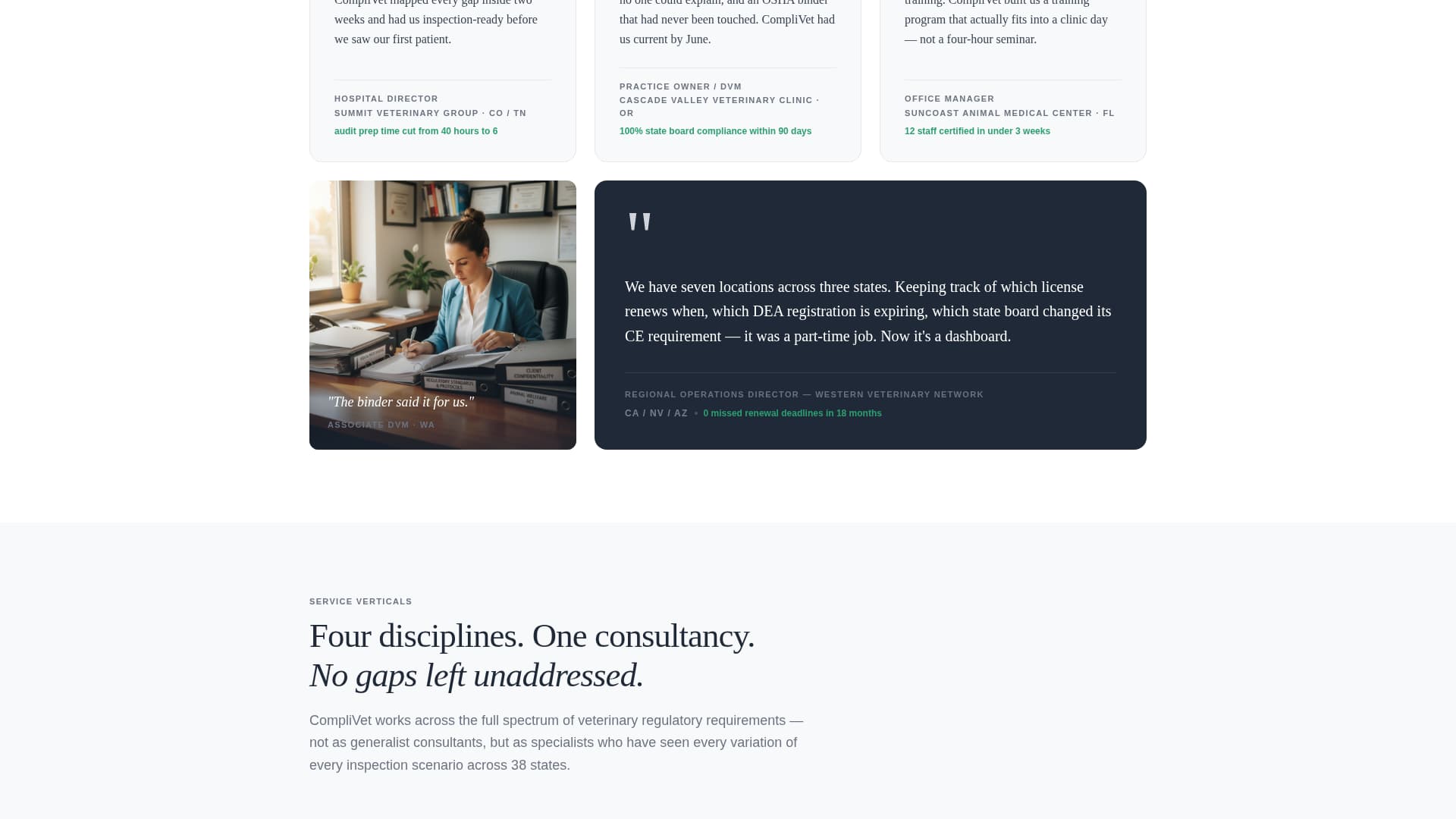 Veterinary Consulting Reviews Website Template
