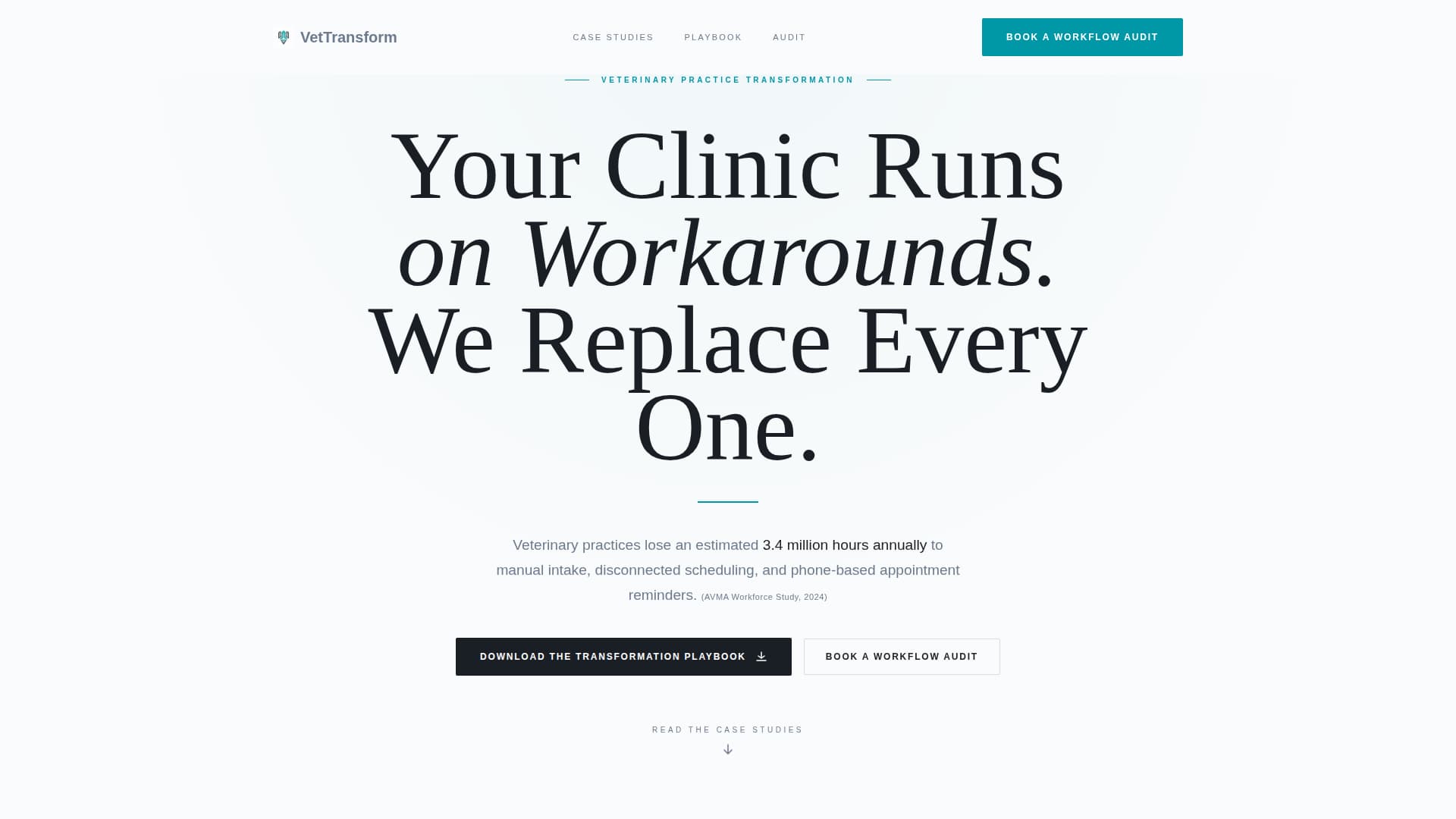 Veterinary Consulting Portfolio Website Template