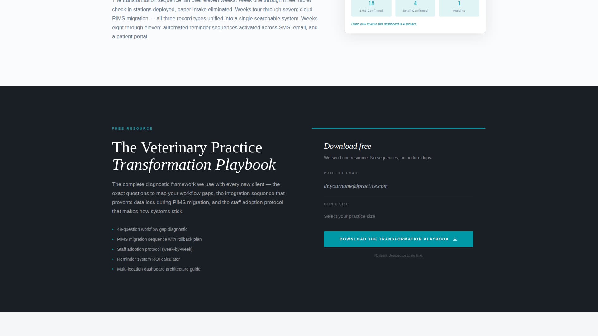 Veterinary Consulting Portfolio Website Template