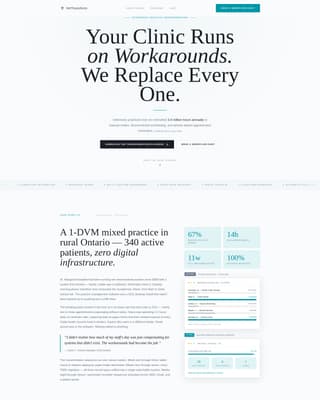 Veterinary Consulting Portfolio Website Template