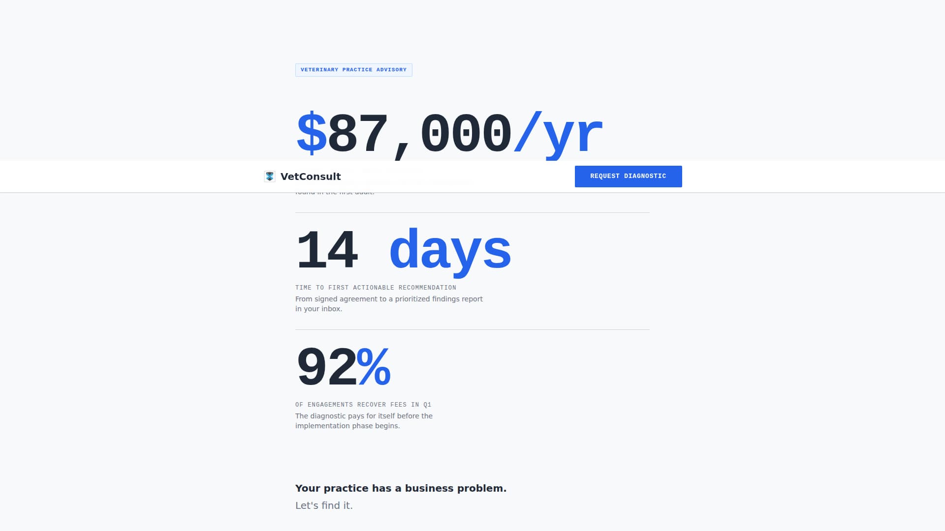 Veterinary Consulting Professional Website Template