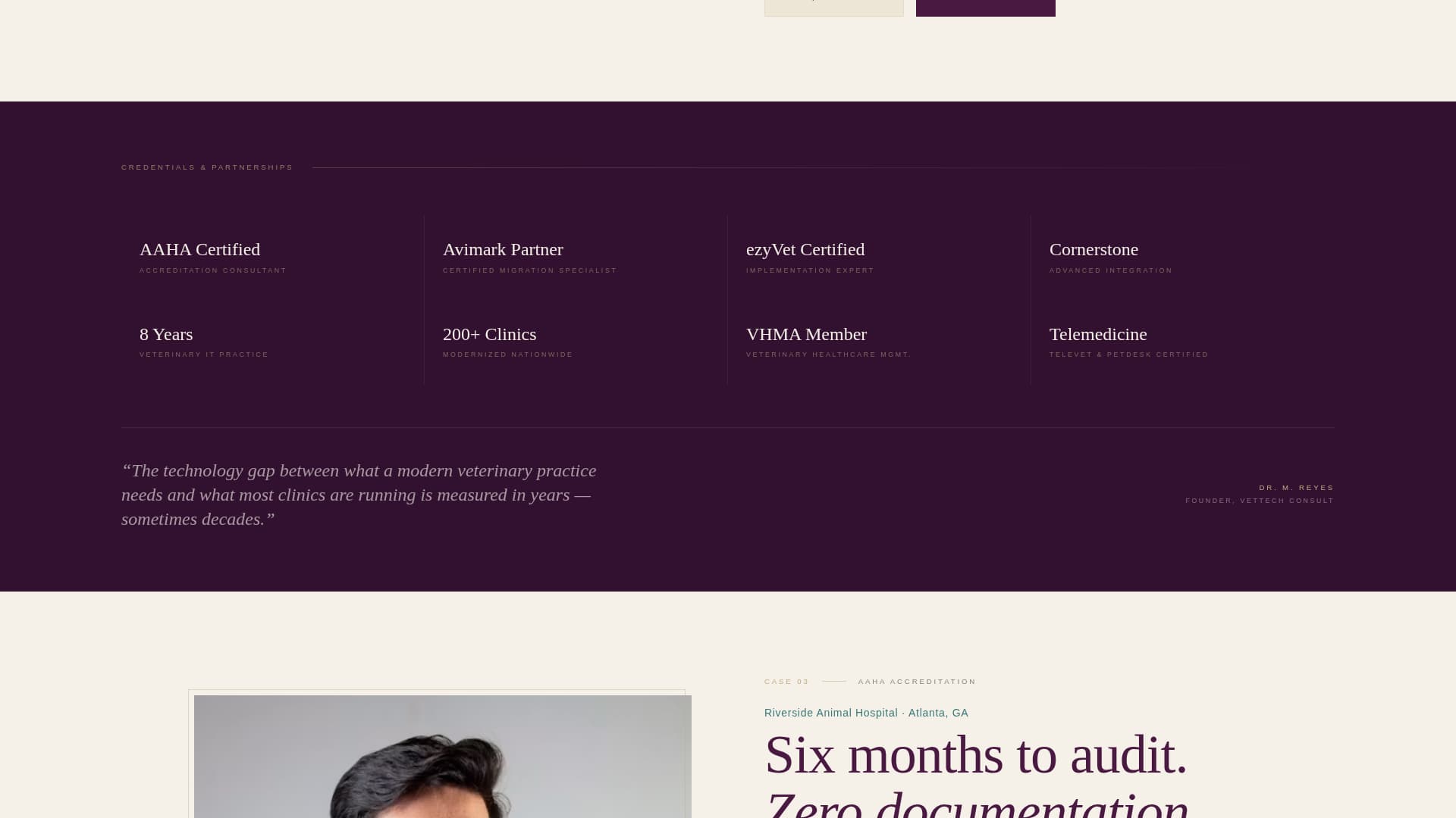 Veterinary Consulting Specialist Blog Website Template