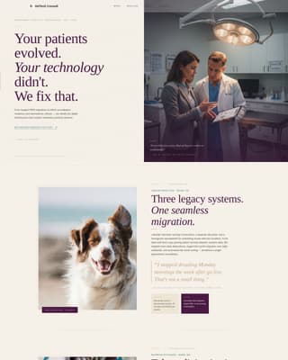 Veterinary Consulting Specialist Blog Website Template