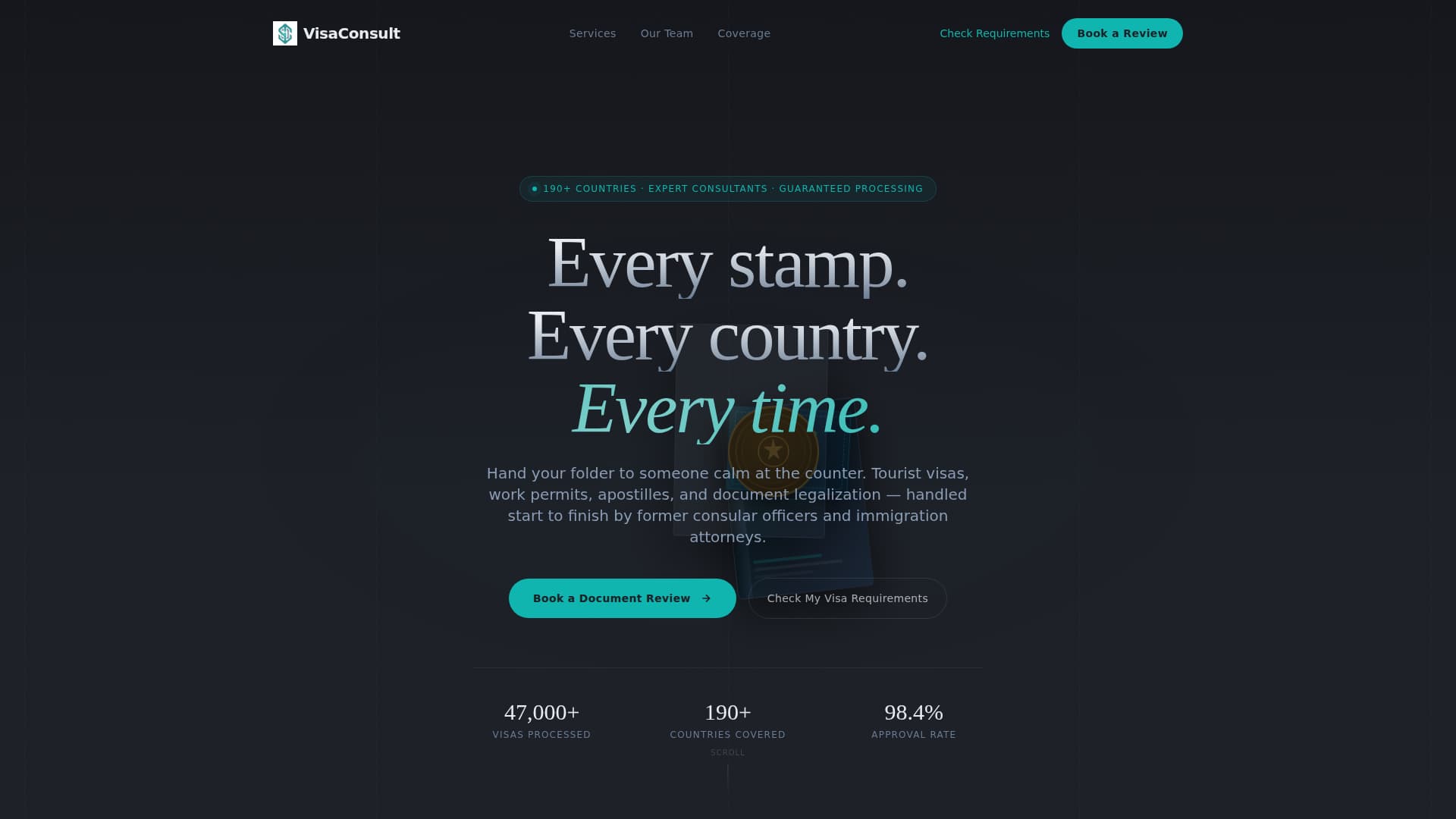 Specialty Consulting Booking Website Template