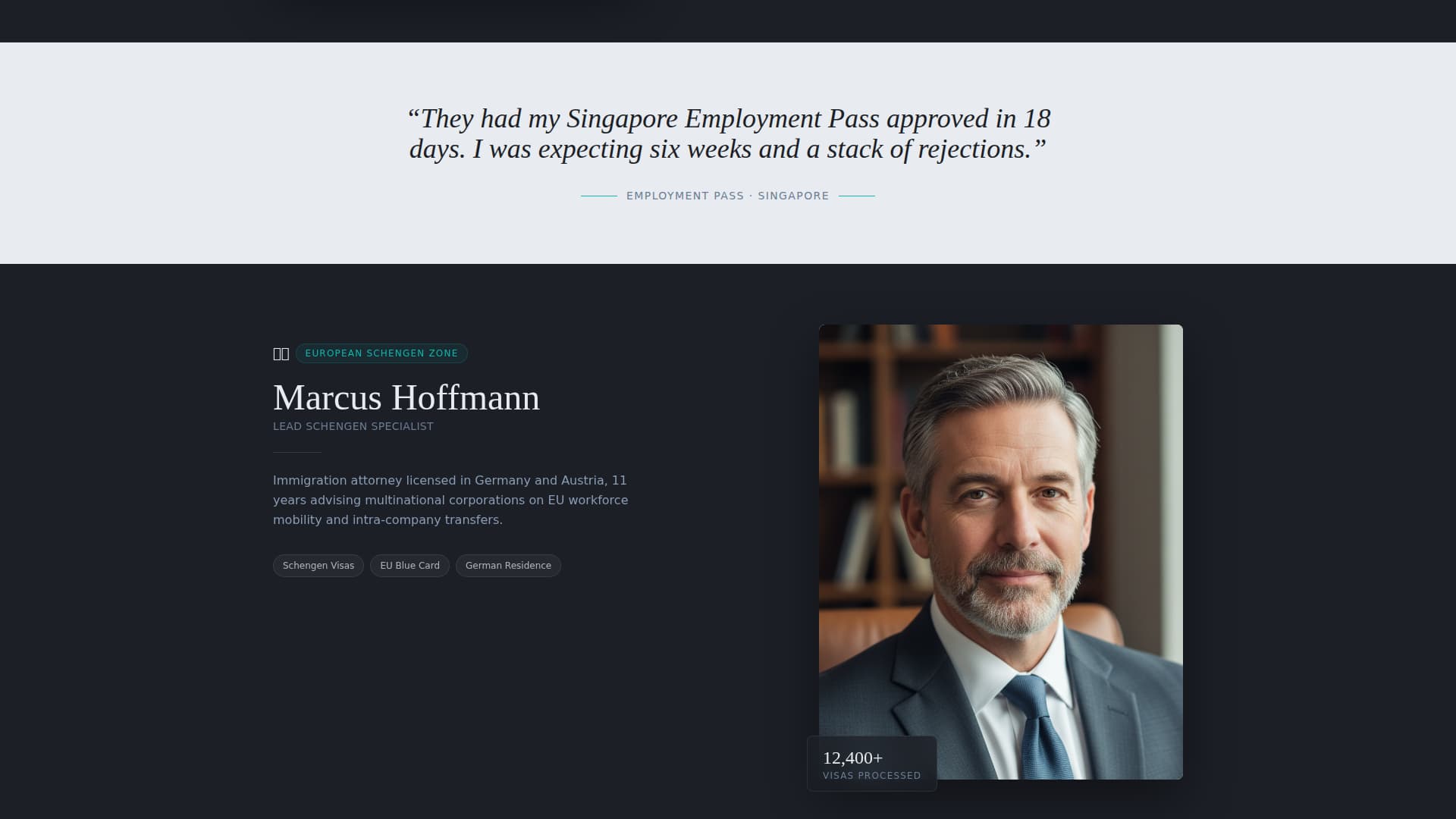 Specialty Consulting Booking Website Template