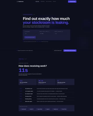 Stockroom - Precision Dental Landing Page Template