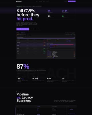 Nexus — DevSecOps Platform Landing Page Template