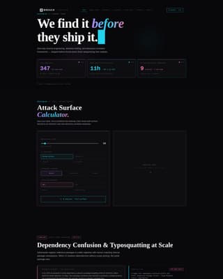 Breach - Ruthless DevSecOps Landing Page Template