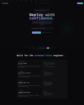 Deploy - Powerful Devtools Landing Page Template