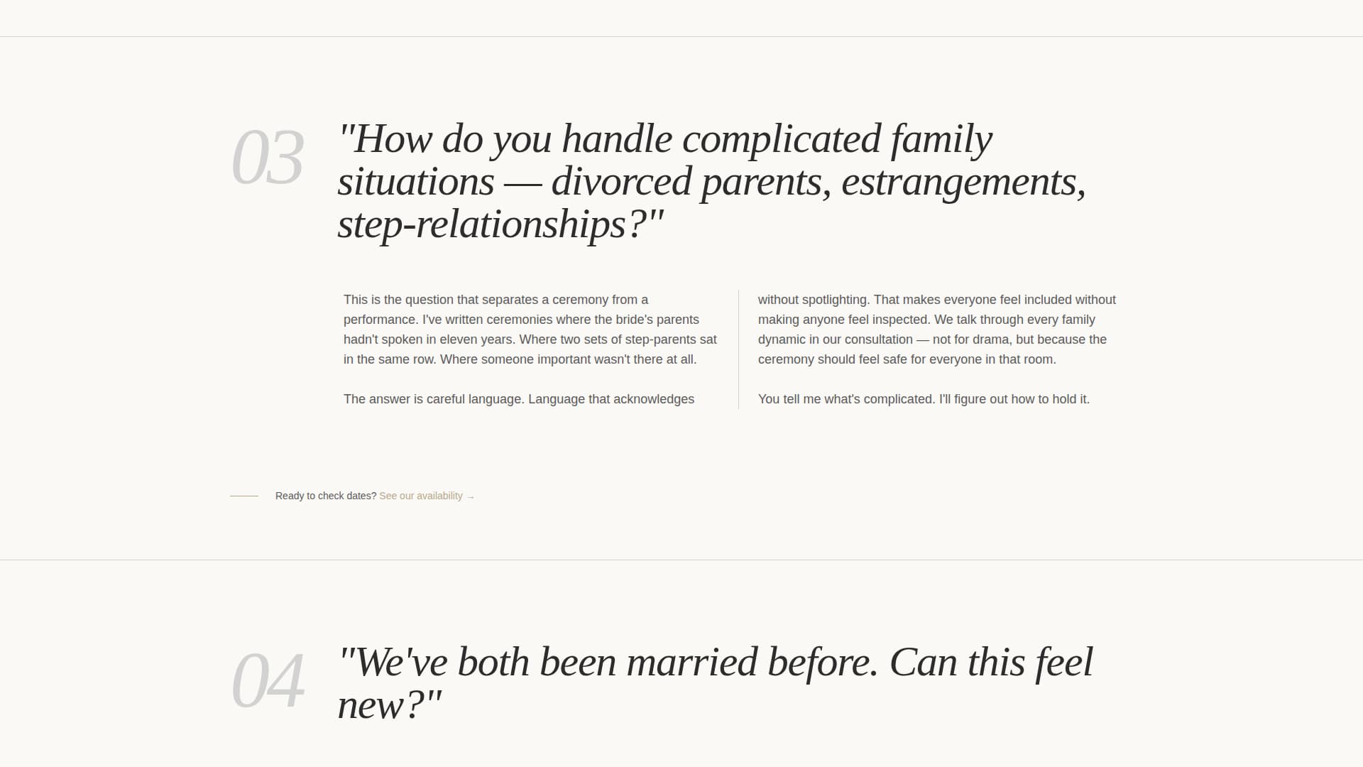 Wedding Officiant Booking Website Template