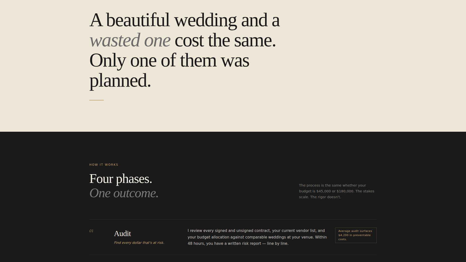 Wedding Consulting Booking Website Template